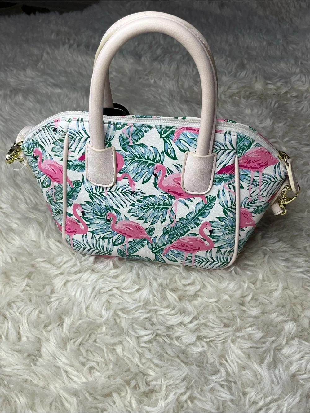 Betsey Johnson Luvbestey Flamingo Satchel Bag